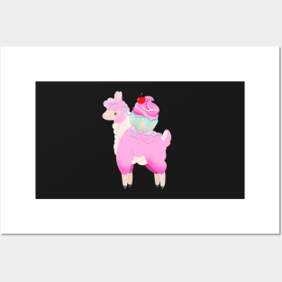 Cupcake Llama Posters and Art